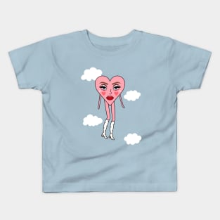 Dream Lovers Heart in the Sky Kids T-Shirt